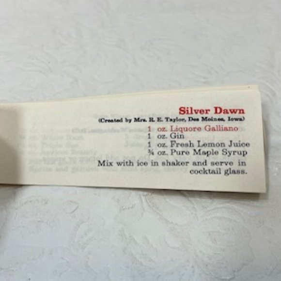 Vintage Liqueur Galliano Alcohol Drinks Cocktail Mixology Recipe Book 1969 5.5" - Picture 5 of 10